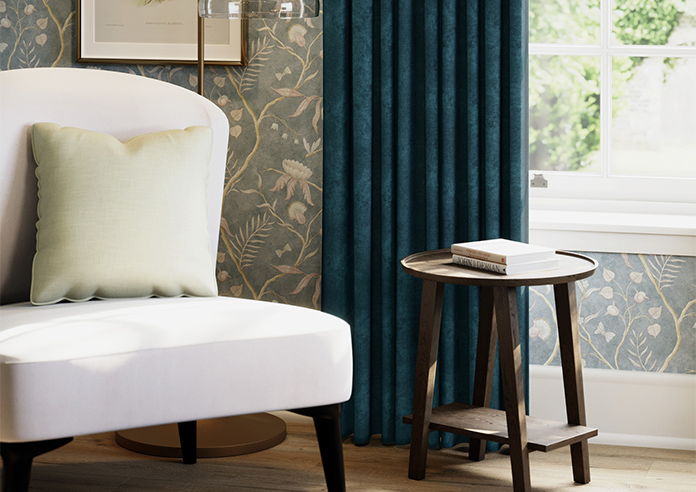 Florence Faux Suede, Ink Blue - Made to Measure Curtains - Image 5